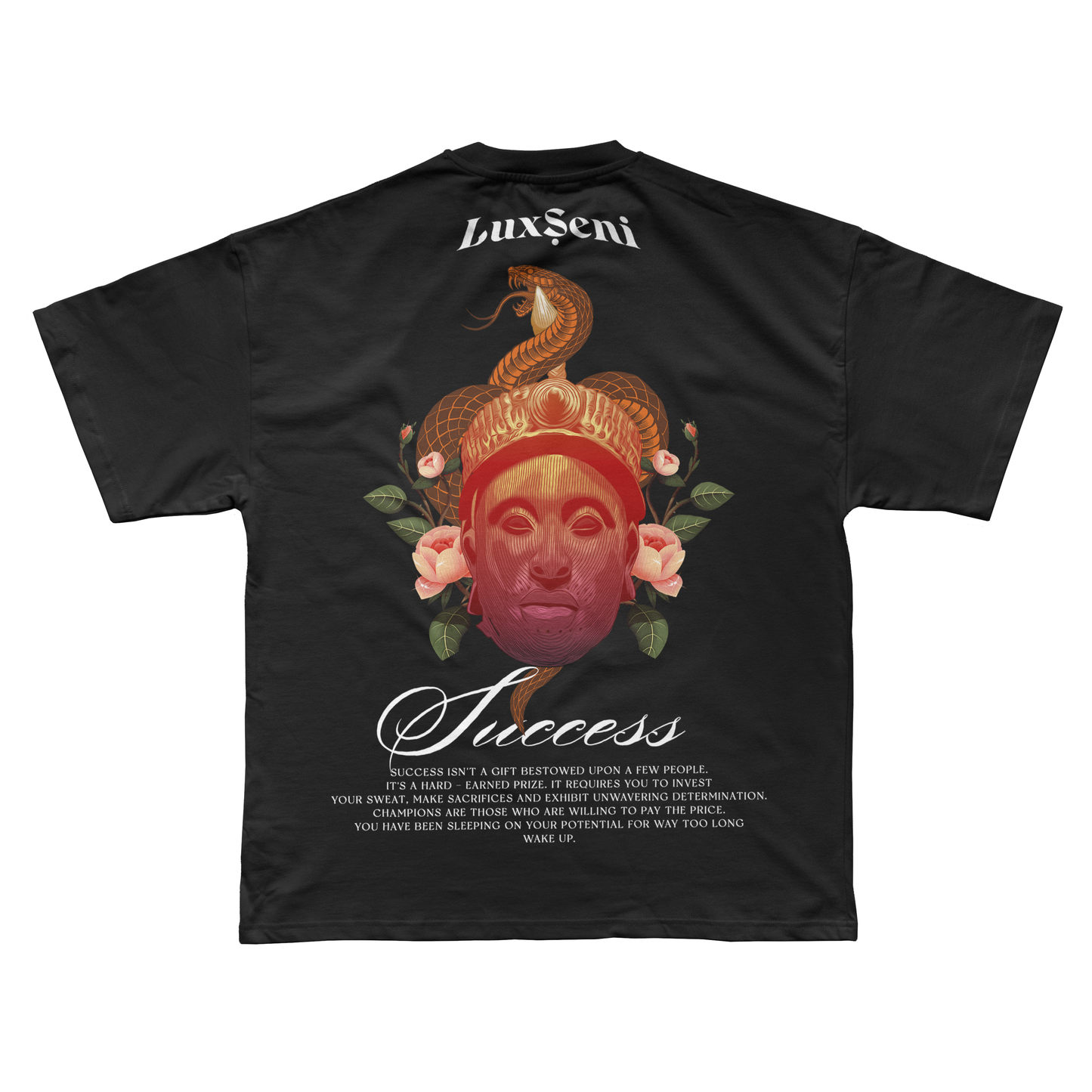 LUXSENI SUCCESS SCRIPT TEE