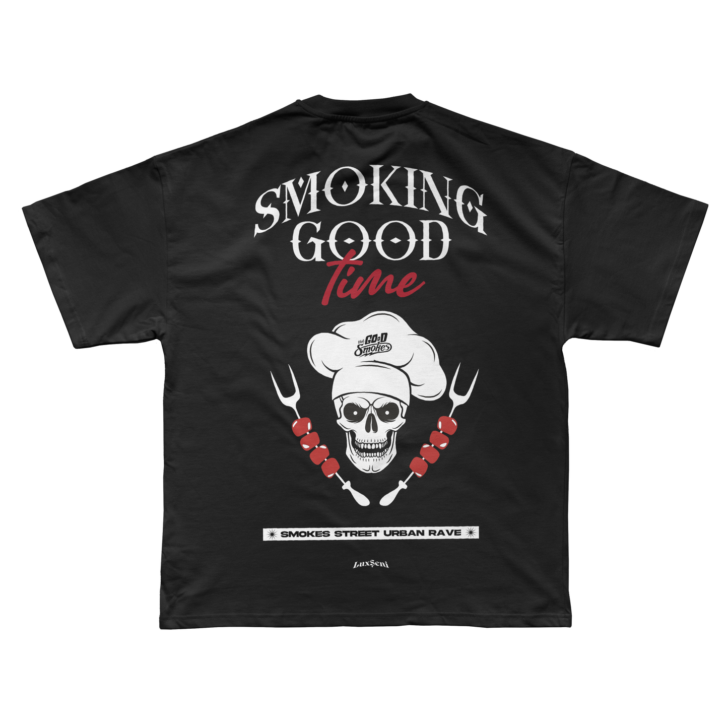 SMOKING GOOD TIME BLACK TEE