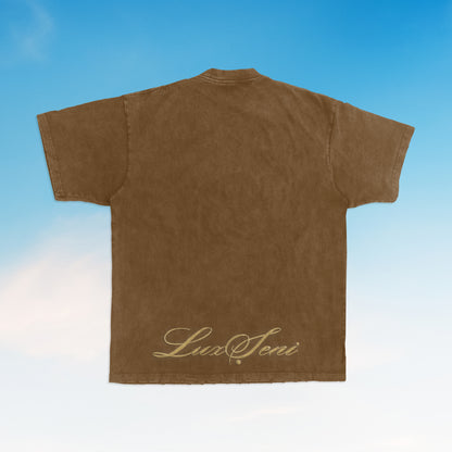 Ori-Ade Gold on Brown Tee