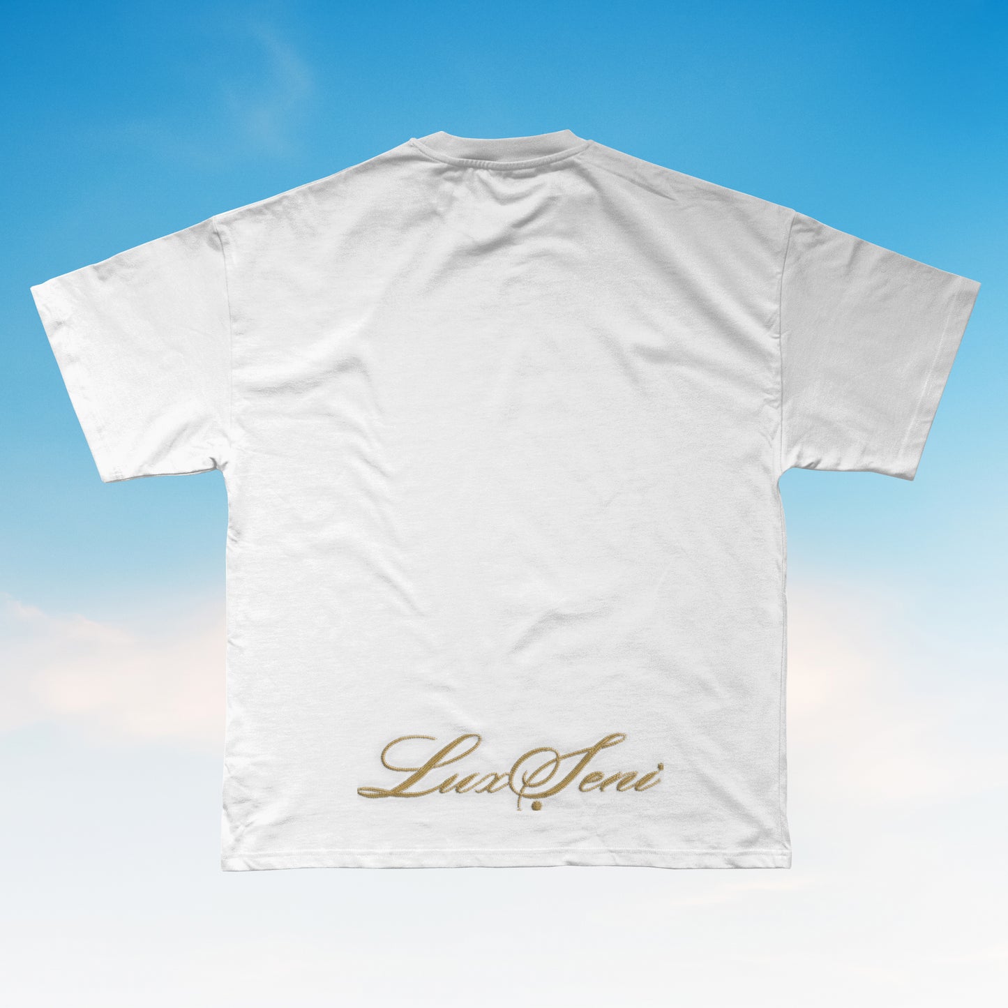 Ori-Ade Gold on White Tee