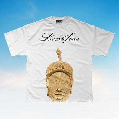 Ori-Ade Gold on White Tee