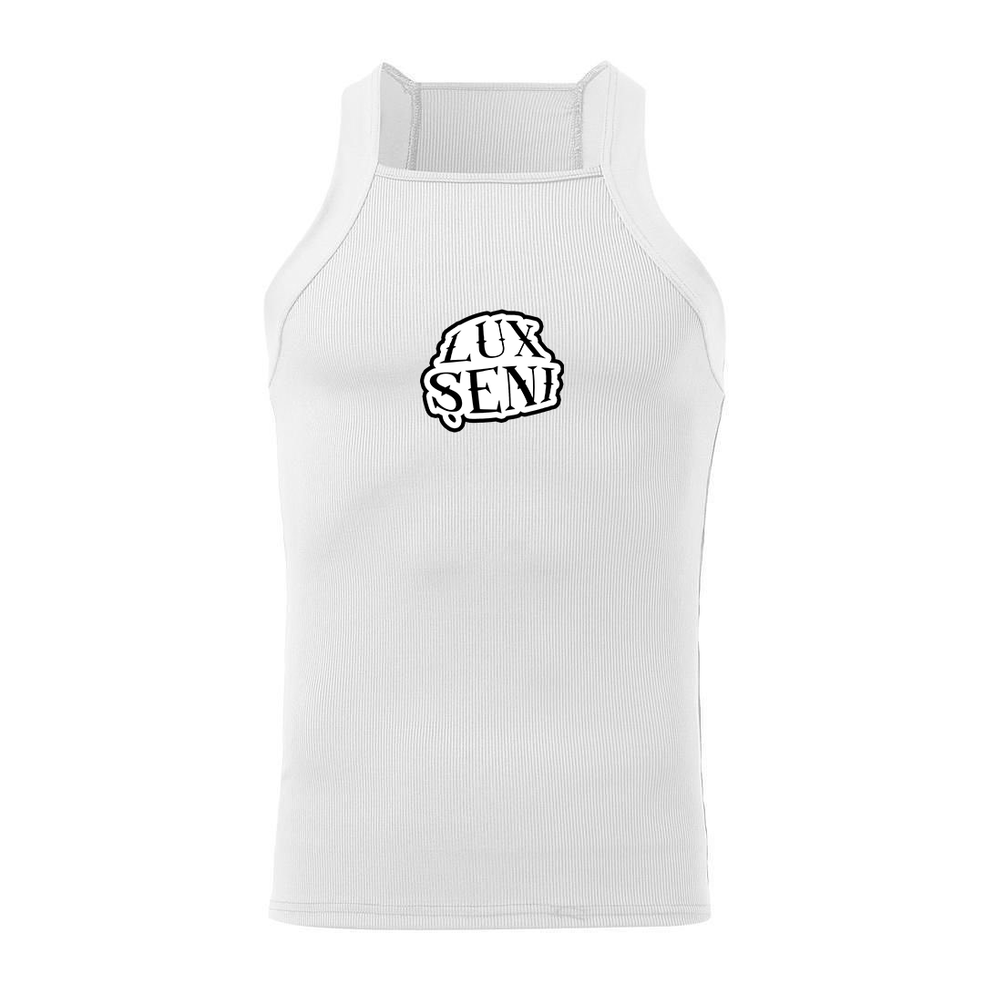 LuxSeni HM24 White Tank Top